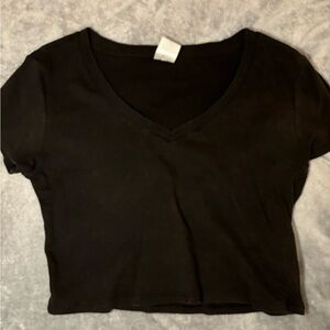 Black crop top